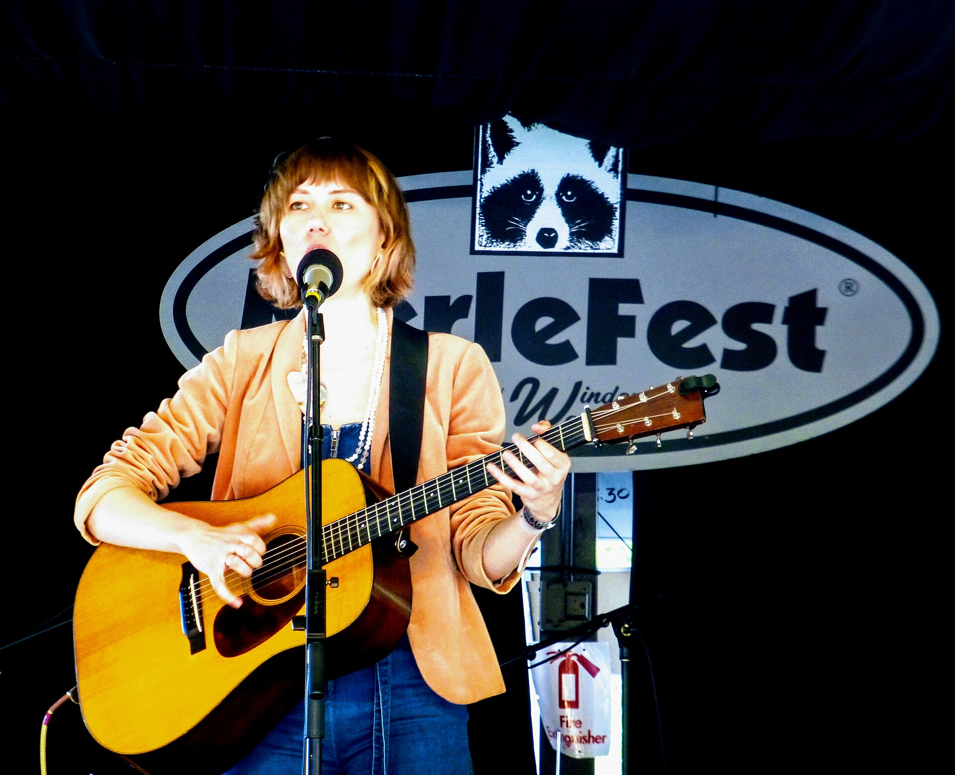Molly Tuttle performing at MerleFest, 2019